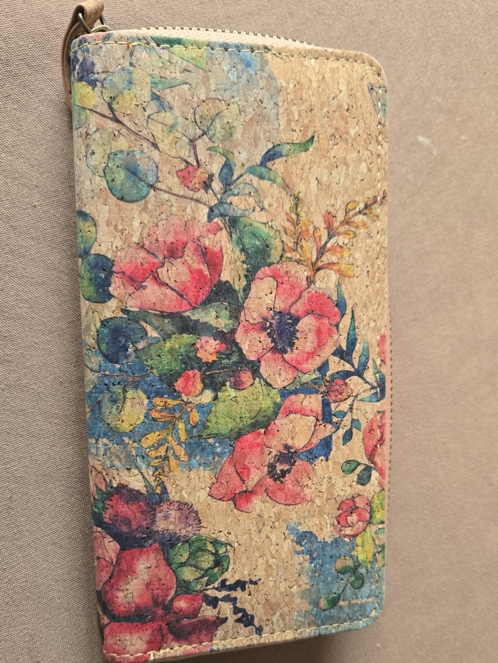 Floral Cork Wallet Phone Case - Multicolor CORK CULTURE NWT